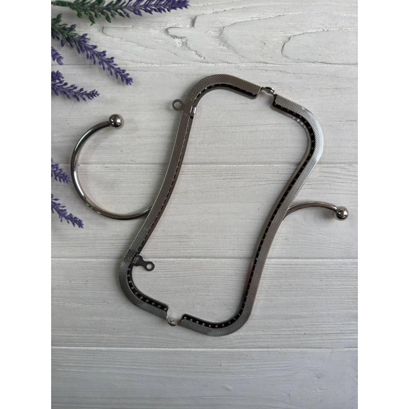 Фермуар пришивний "  "    , 22*7 см  срібло  1 шт