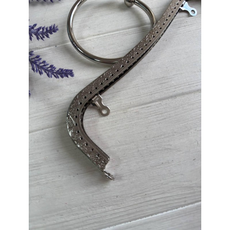 Фермуар пришивний "  "    , 22*7 см  срібло  1 шт