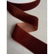 Оксамитова стрічка "4 см"   коричнева  рулон 27 метрів