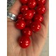 Намистини круглі "Перли" 16 мм червоні 500 грам