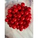 Намистини круглі "Перли" 16 мм червоні 500 грам