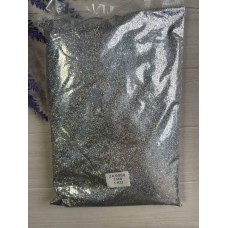 Глітер " Середньої фракції Голограма АВ 1/40  " 1 кг, срібло