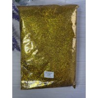 Глітер " Середньої фракції голограма АВ 1/40 " 1 кг  ,  золото