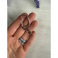 Карабін для брелока " 8 " , срібло  1 шт