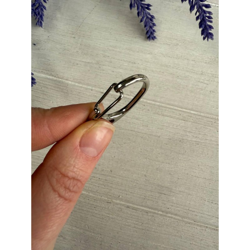 Карабін для брелока " 8 " , срібло  1 шт