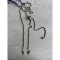 Комплект Ланцюжок регулятором, срібло   100 см
