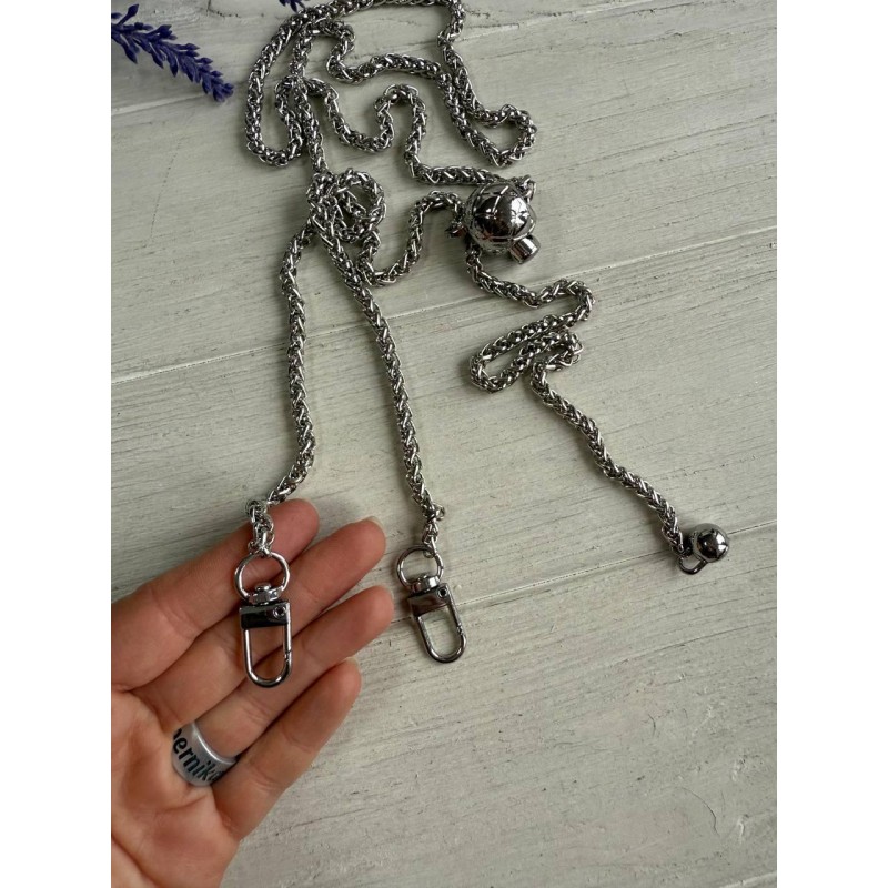 Комплект Ланцюжок регулятором, срібло   100 см