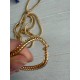 Уцінка ! Комплект Ланцюжок з карабіном  № 19 , золото 110 см