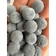 Намистини " Бархатні № 2 " 10 мм, сірі  500 грам