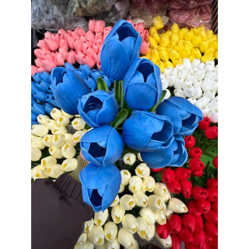 Тюльпани  букет,  сині   9 шт