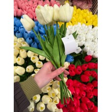 Тюльпани  букет, бежеві    9 шт