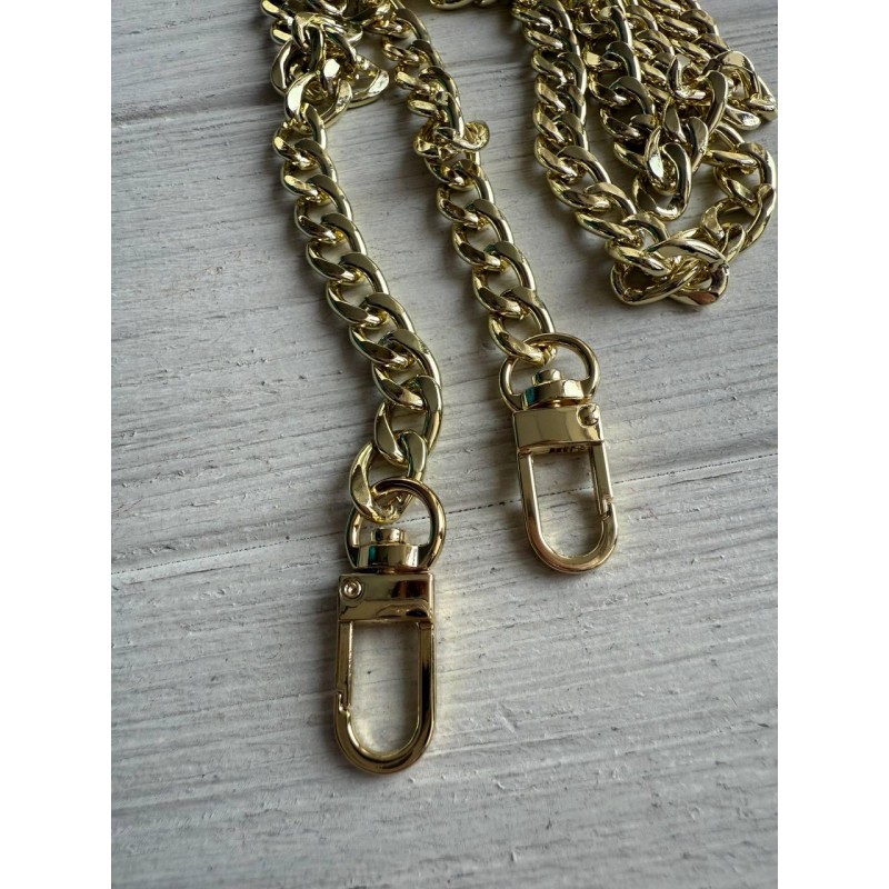 Комплект Ланцюжок з карабіном № 2  , лимонне золото  110 см
