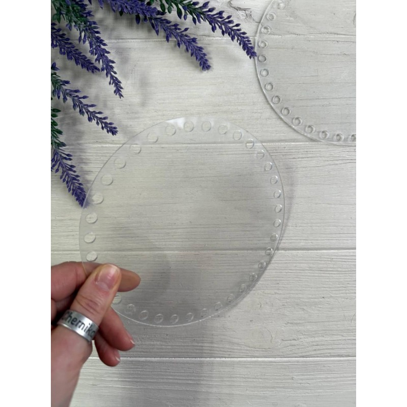 Заготовка акрилова для сумки кругла 14.5 см  , 2 шт