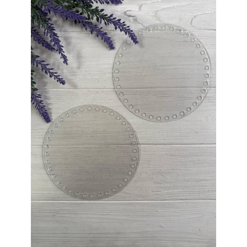 Заготовка акрилова для сумки кругла 14.5 см  , 2 шт