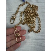 Комплект Цепочка  с карабином  № 22 , золото  110 см