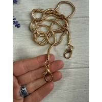 Комплект Цепочка  с карабином  № 21 , золото  110 см
