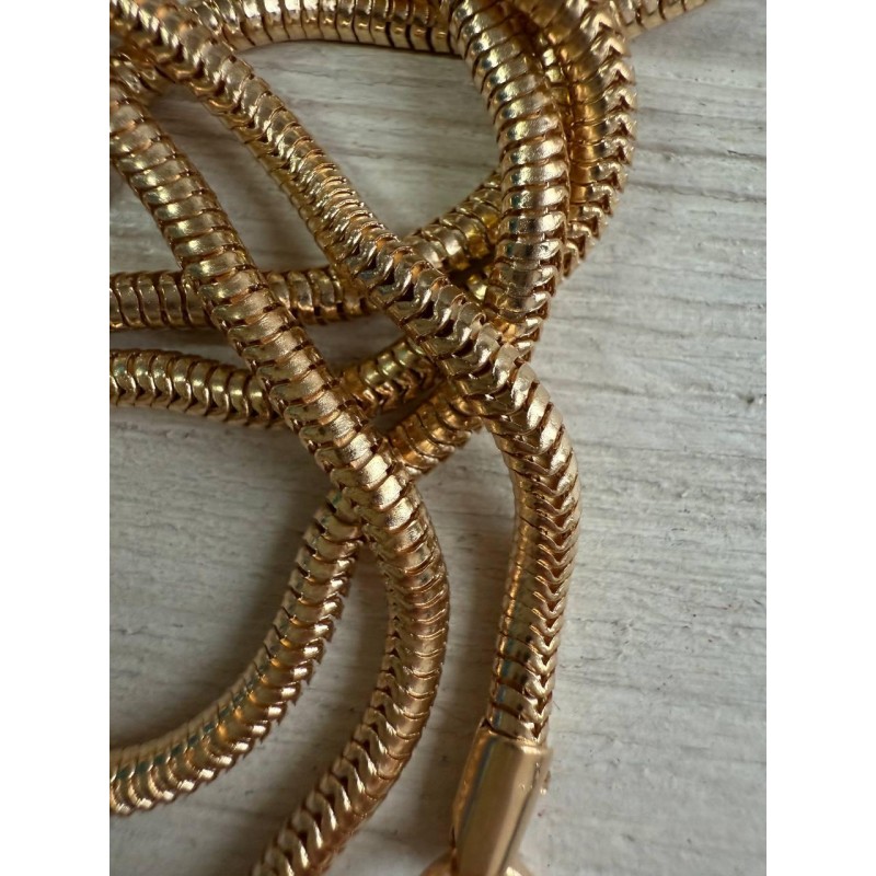 Комплект Ланцюжок з карабіном  № 21 , золото 110 см