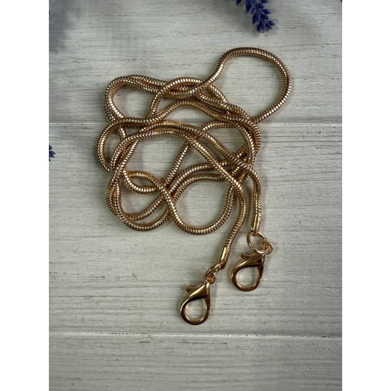 Комплект Ланцюжок з карабіном  № 21 , золото 110 см