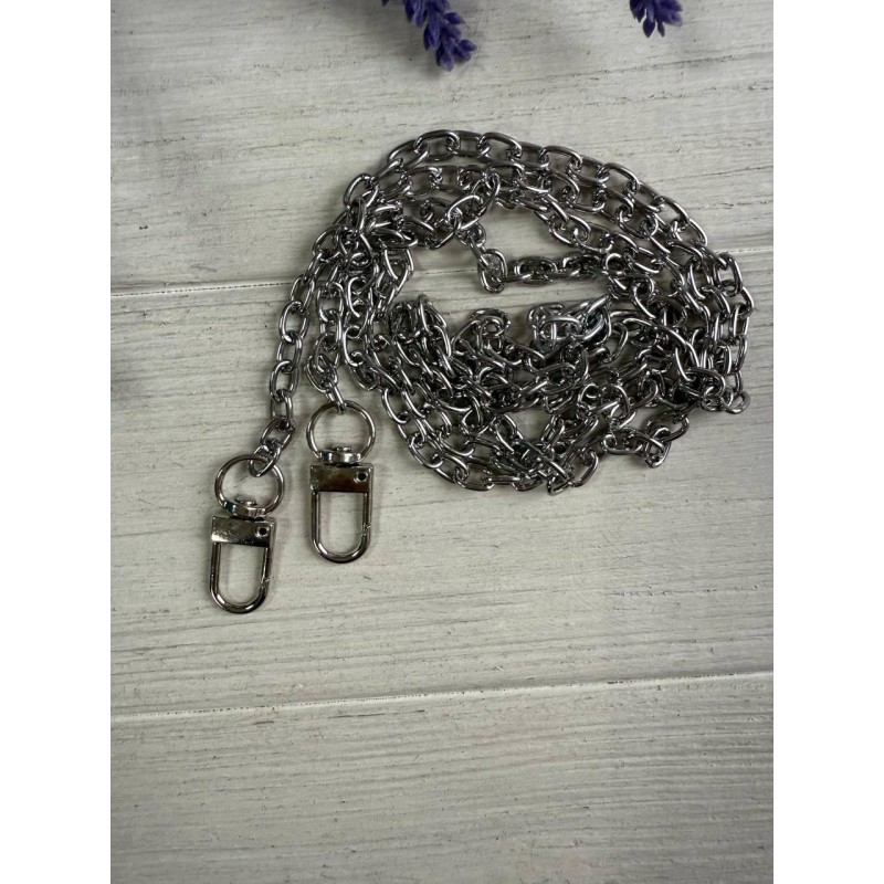 Комплект Ланцюжок з карабіном  № 22 , срібло  110 см