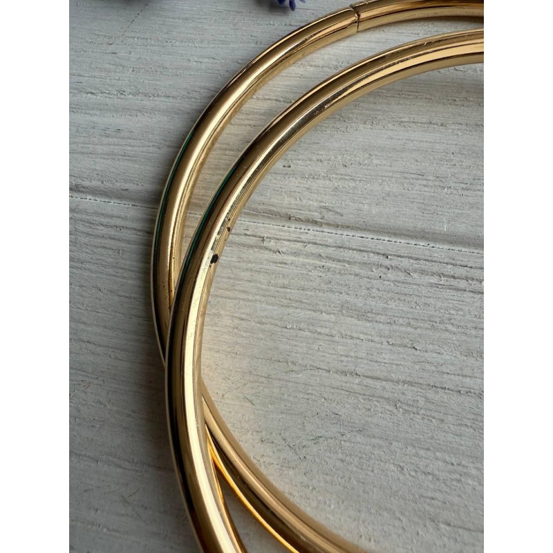 Ручка для сумки " кругла " золото Уцінка , пара