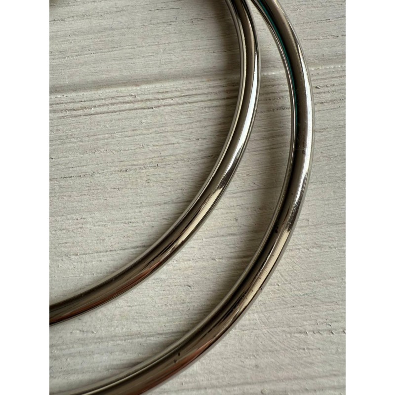 Ручка для сумки " кругла " срібло Уцінка , пара