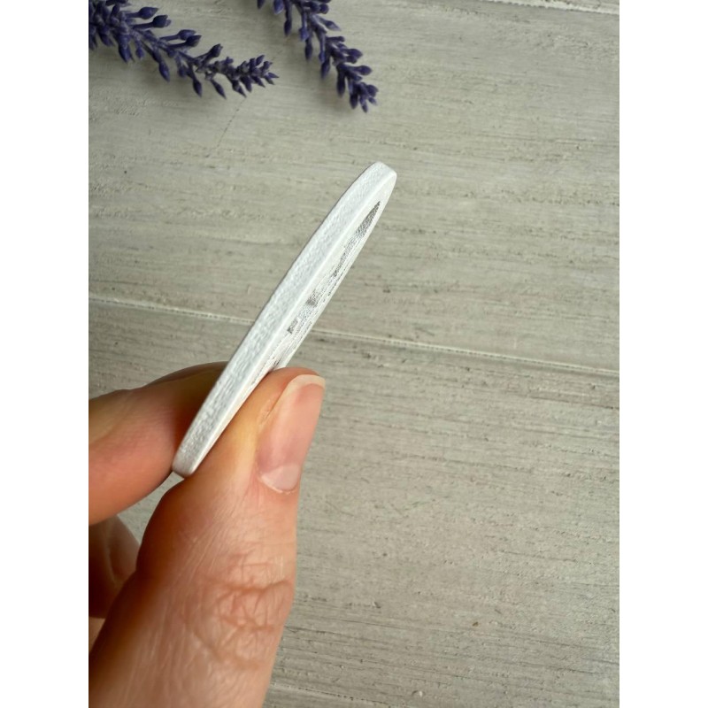 Прикраса " Писанка з кроликами " біла 12 шт