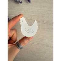 Украшение " Курочка " белая 11 шт