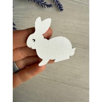 Прикраса " Кролик " білий 10 шт