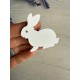 Прикраса " Кролик " білий 10 шт