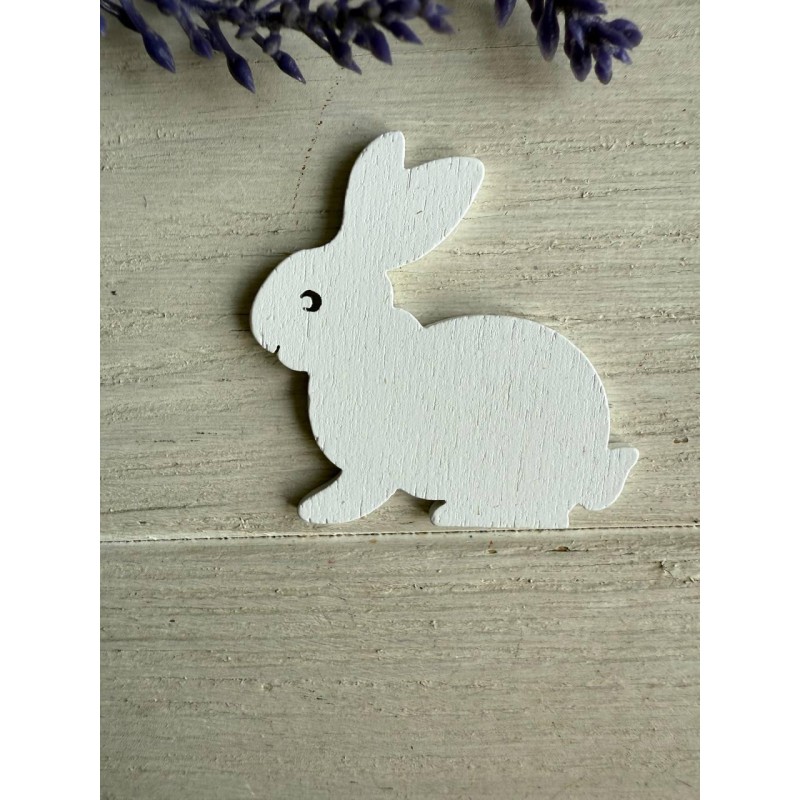 Прикраса " Кролик " білий 10 шт