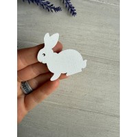 Украшение " Кролик " белый 7 шт