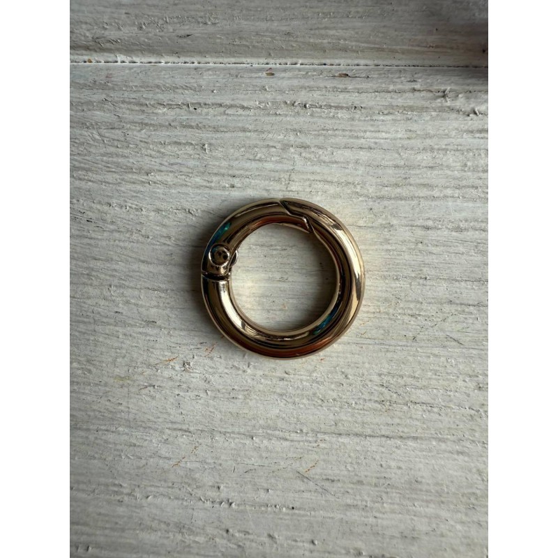 Кільце самозатискне " Преміум "  20 мм, світле золото 1 шт