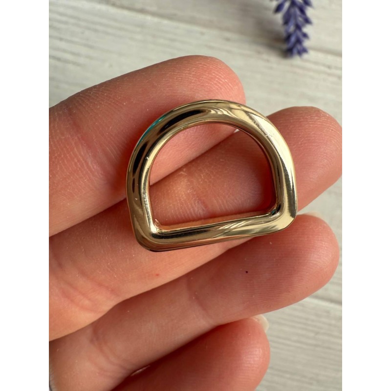 Напівкільце " Преміум лите "  22*18 мм "  світле золото1 шт