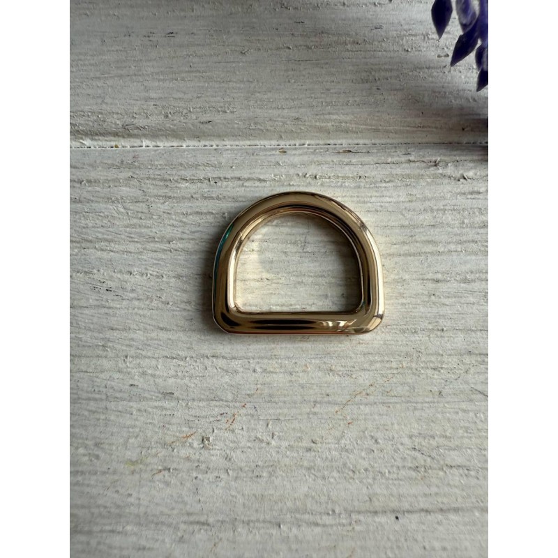 Напівкільце " Преміум лите "  22*18 мм "  світле золото1 шт