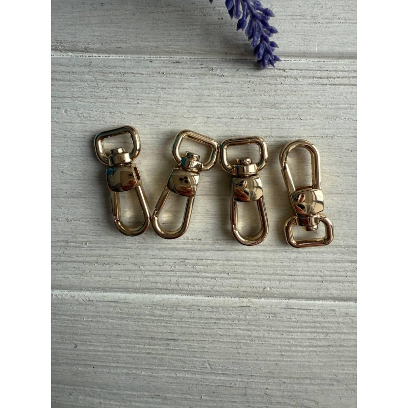 Карабін "  Люкс 36 мм " світле золото 1 шт