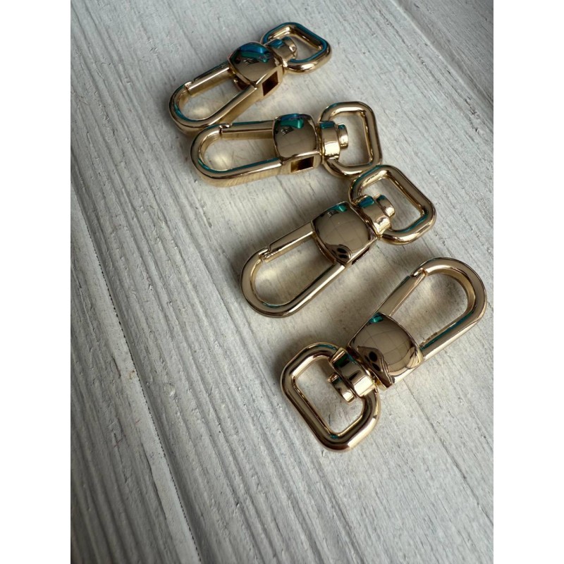 Карабін "  Люкс 36 мм " світле золото 1 шт