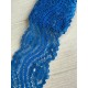 Мереживо стрейчеве "Хвиля " 5,7 см , синє  2,9 метри