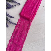 Мереживо стрейчеве " Азалія" 8 см , малинове 2 метри