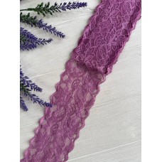 Мереживо стрейчеве " Азалія" 8 см , бузкове 1,5 метри