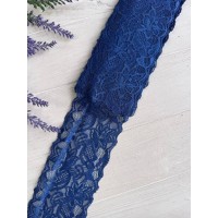 Мереживо стрейчеве " Азалія" 8 см , сапфірове 3 метри