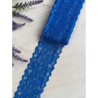 Мереживо стрейчеве " Азалія" 8 см , синє 6 метрів
