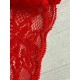 Мереживо стрейчеве " Азалія" 8 см , червона 4 метри