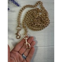 Комплект Цепочка  с карабином  № 23 , золото  120 см