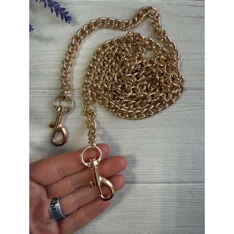 Комплект Ланцюжок з карабіном  № 23 , золото  120 см