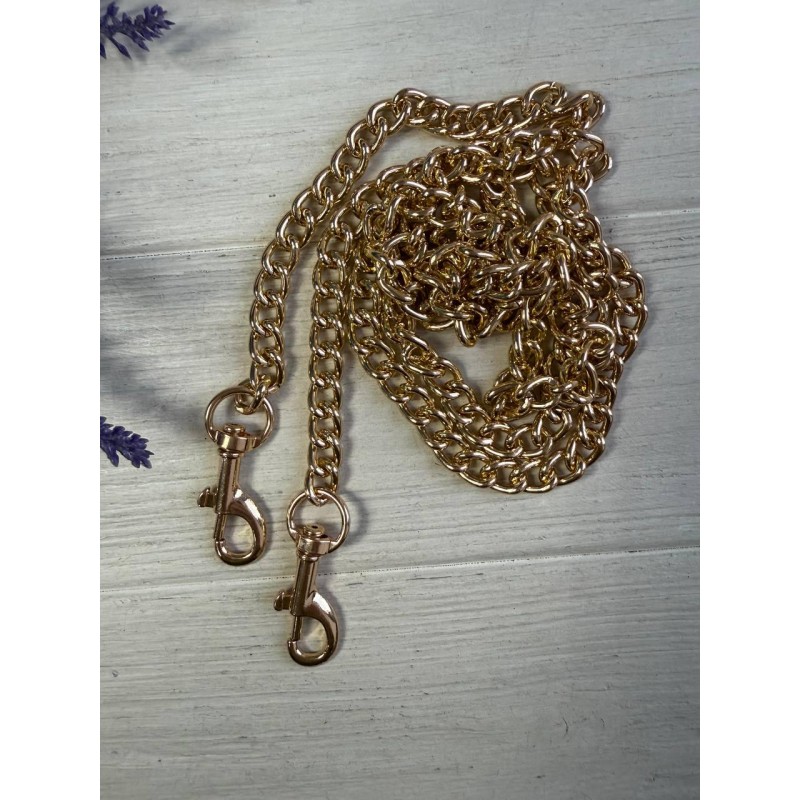 Комплект Ланцюжок з карабіном  № 23 , золото  120 см