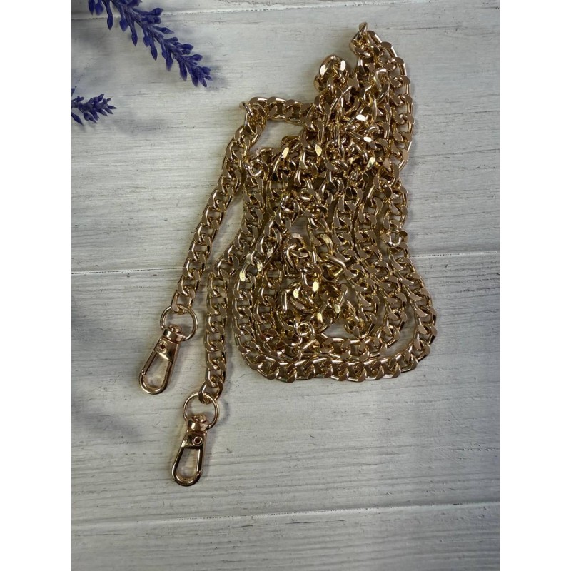 Комплект Ланцюжок з карабіном  № 24 , золото  120 см