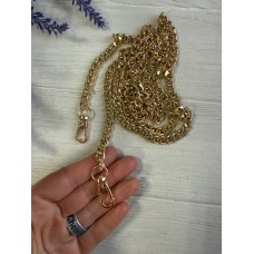 Комплект Ланцюжок з карабіном  № 24 , золото  120 см