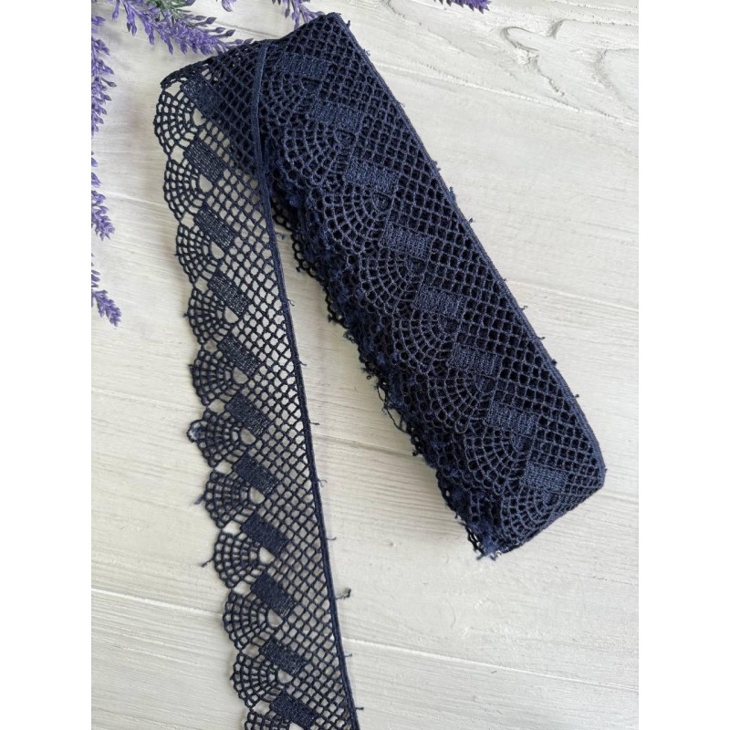 Мереживо макраме " 518 " сапфірове 6 метрів