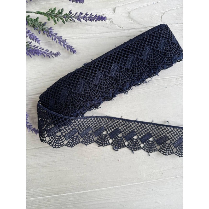 Мереживо макраме " 518 " сапфірове 6 метрів