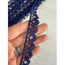 Мереживо макраме " 320 " сапфірове 4 метри